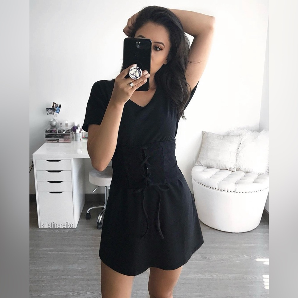 Honey Punch Lace Up Corset Belt